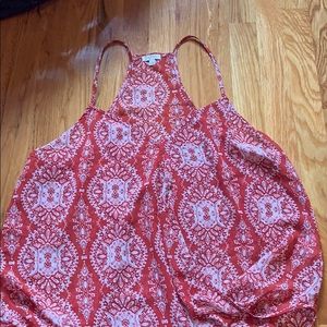 Lily white XL red and white design top